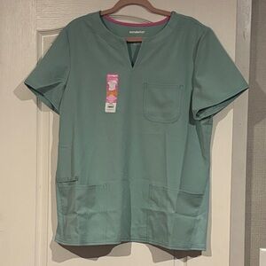 Scrubstar Teal Scrub Top with Pockets